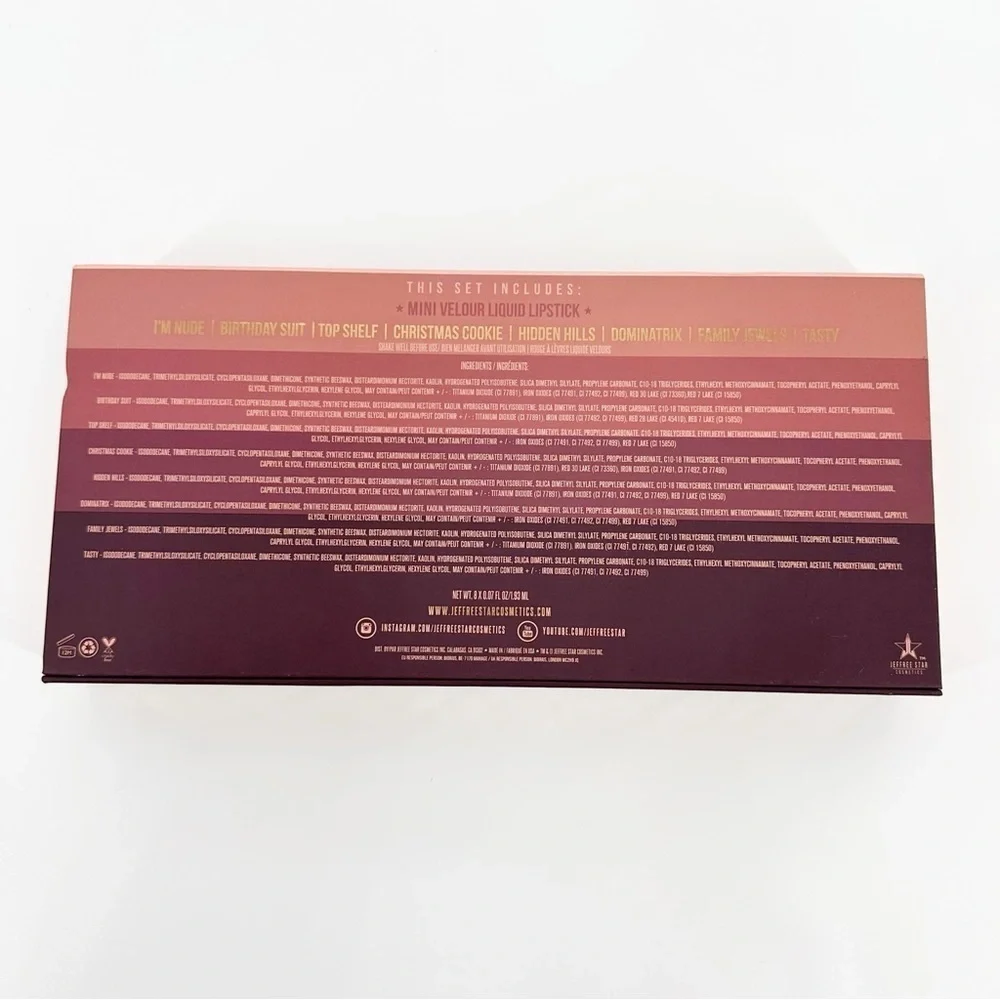 JEFFREE STAR Mini Velour Liquid Lipstick Volume 2 Nudes